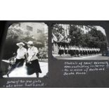 [PHOTOGRAPHS / KOREA] 3 fine, lacquered obl. folio albums with large q. of mounted and captioned b/w