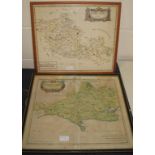 [MAPS] hand col'd Morden map of Berkshire & another of Dorsetshire, f. & g. (2).