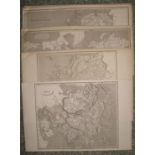 [MAPS] coll'n of 24 engr. maps, central folds, unframed, each 26 x 38 cms (24).