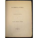 [CYPRUS] COBHAM (C. D.) Excerpta Cypria, 4to, clo., Nicosia, 1895.