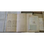 [WALES / BRIDGEND interest] a collection of architect's plans etc., relating to Court Colman &