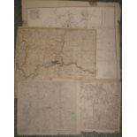[MAPS] KITCHIN, "Environs or Countries Twenty Miles Round London", h-col'd (trimmed); & 4 others,