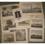 [PRINTS] misc. prints relating to CAPTAIN COOK & his voyages, unframed (8).