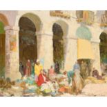 William Lee Hankey (1869-1952) British, 'Les Arches, Dieppe', oil on canvas, signed, 25" x 30" (63.5