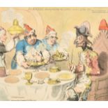 James Gillray (1757-1815) British, 'Dumourier Dining in State at St. James's on the 15th of May