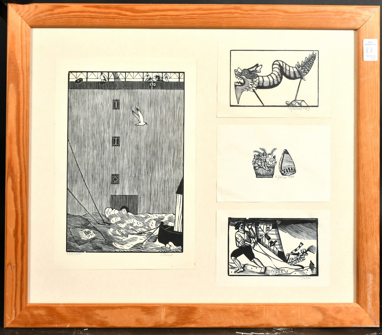 Flemish School, 20th Century, Various Artists, A collection of seven framed limited-edition prints - Image 5 of 8