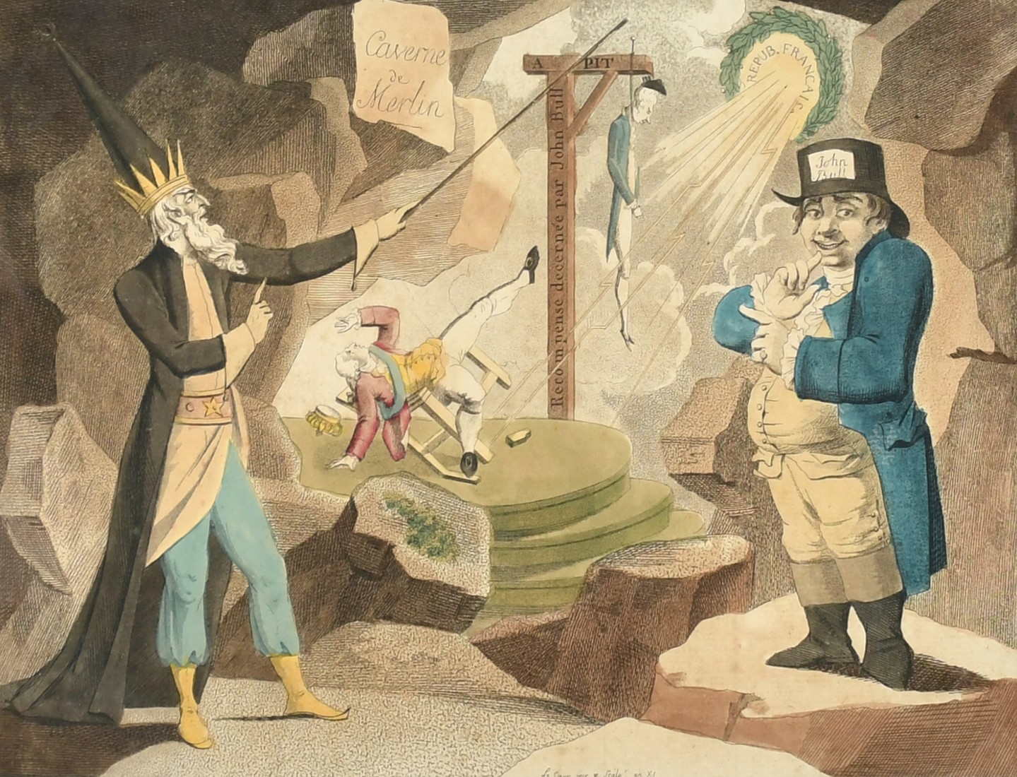 Louis le Coeur (act. 1780-1810), 'John Bull ou Le Peuple Anglais Apprenant de l'Enchanteur