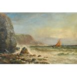 J. H. Blunt (19th/20th Century) British, a pair of oil on canvas marine scenes, signed, each 13" x