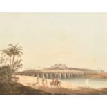 Thomas and William Daniell, (18th Century) 'The Armenian bridge, near St. Thomas's Mount, Madras', a