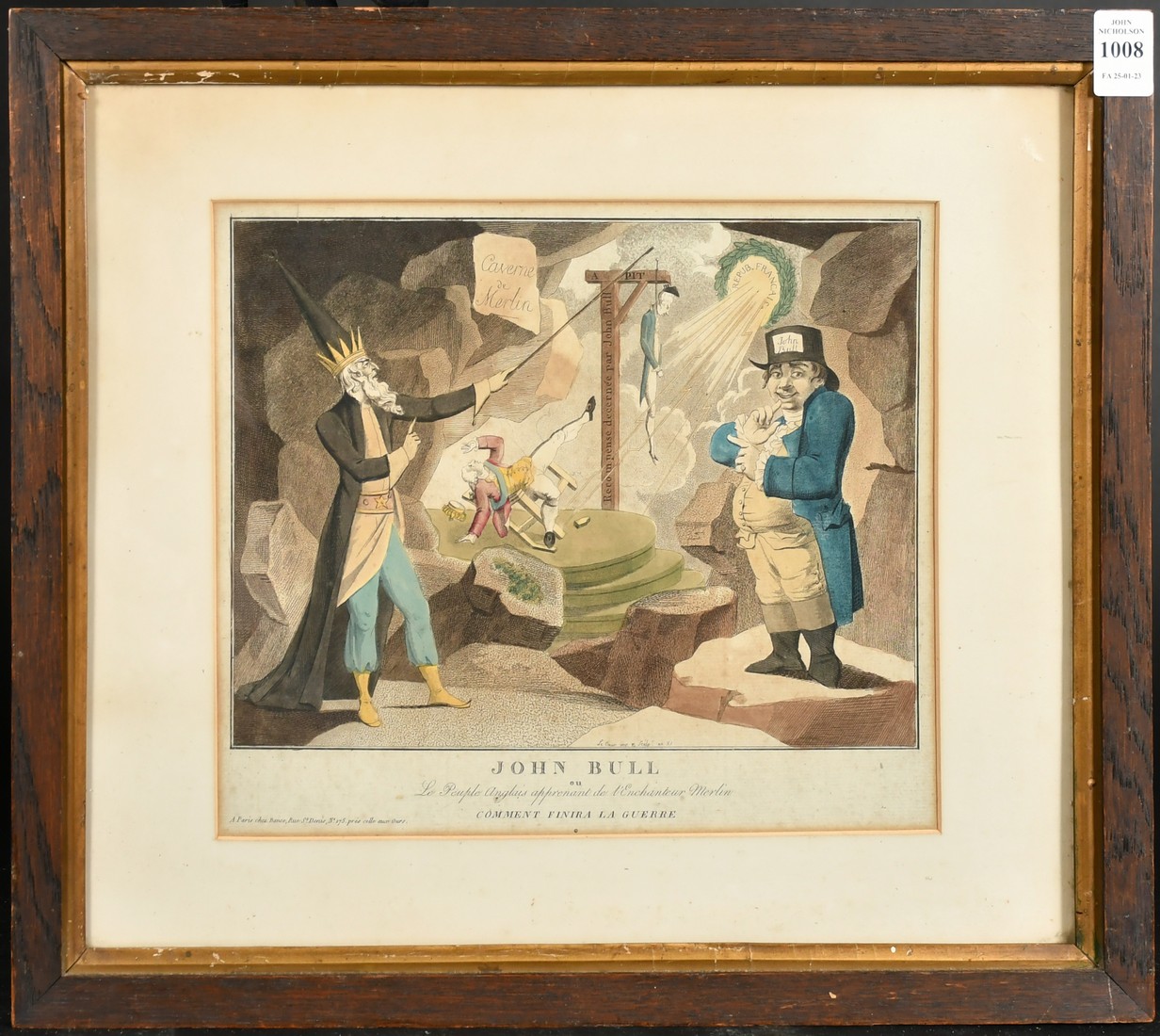 Louis le Coeur (act. 1780-1810), 'John Bull ou Le Peuple Anglais Apprenant de l'Enchanteur - Image 2 of 3