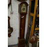 A good walnut cased grandmother clock with eight day movement.