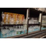 A large quantity of household and other glassware.