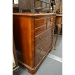 A mahogany TV cabinet.