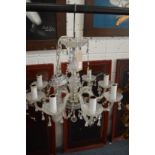 Decorative Venetian style eight branch chandelier.