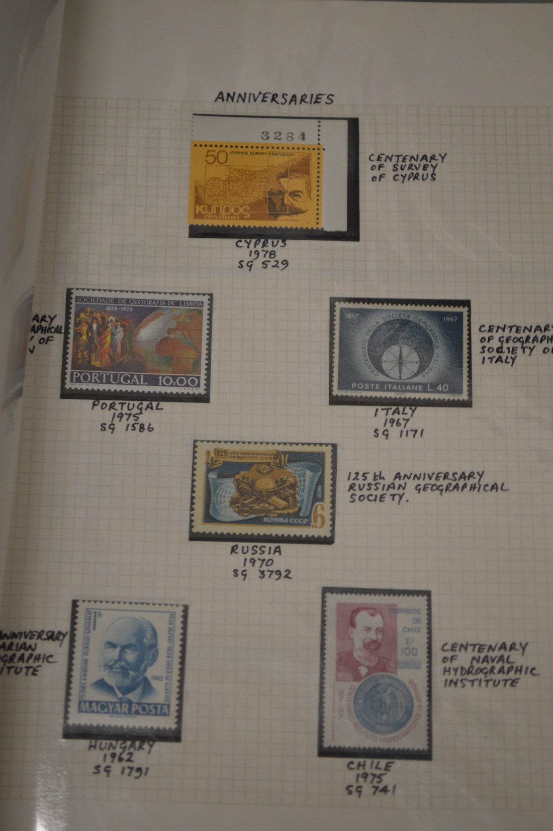 A red Simplex stamp album and two ring binders containing numerous stamps with annotated notes by - Image 8 of 11