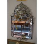A good small Venetian glass wall mirror.