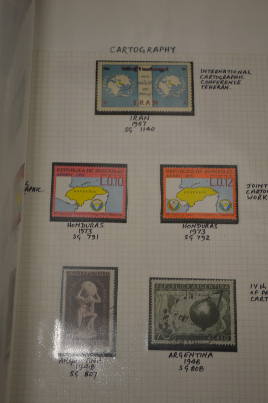 A red Simplex stamp album and two ring binders containing numerous stamps with annotated notes by - Image 3 of 11