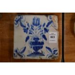 A delft tile.