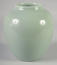A CHINESE CELADON GLAZE PORCELAIN POT, with Daoguang mark to base, 19cm high.