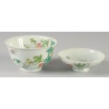 A CHINESE FAMILLE ROSE TEA BOWL AND ASSOCIATED COVER, Daoguang mark and possibly of the period, bowl