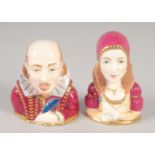 ROYAL WORCESTER CONNOISSEUR COLLECTION CANDLE SNUFFERS, Romeo and Juliet.