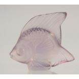 A SMALL LALIQUE GLASS FISH in original box. 2.5ins.