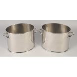 A PAIR OF OVAL ALFRED GRATIEN COOLERS. 8.5ins wide.