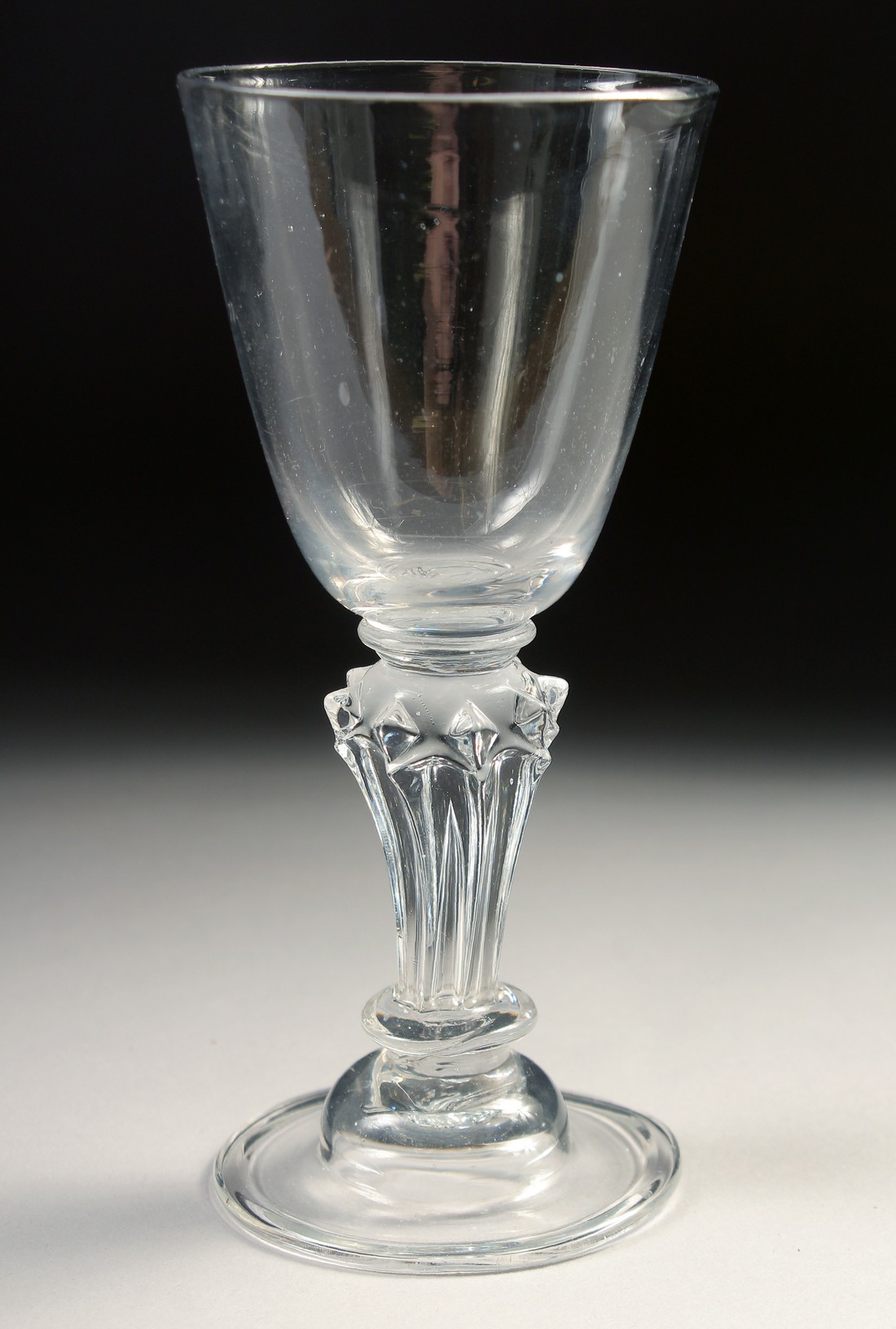 AN 18TH CENTURY WINE GLASS with pedestal stem. 5.75ins high. - Image 2 of 4