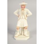 A ROYAL WORCESTER FIGURE OF THE SCOTSMAN from the Countries of the World Series, date mark 1882.