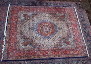 A GOOD PERSIAN CARPET, cream ground with stylised all over floral decoration. 8' x 6'5".