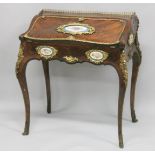 A SUPERB 19TH CENTURY LOUIS XVI STYLE KINGWOOD BUREAU with brass grill, ormolu mounts and inset with