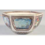 WADE, Vice Admiral Lord Nelson, octagonal bowl, 6" diameter, boxed.