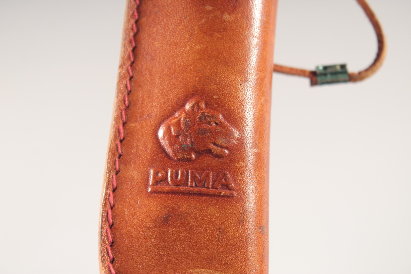 THE 6383 PUMA BUDDY KNIFE, with super keen cutting steel, antler handle in a leather sheath. - Image 5 of 5