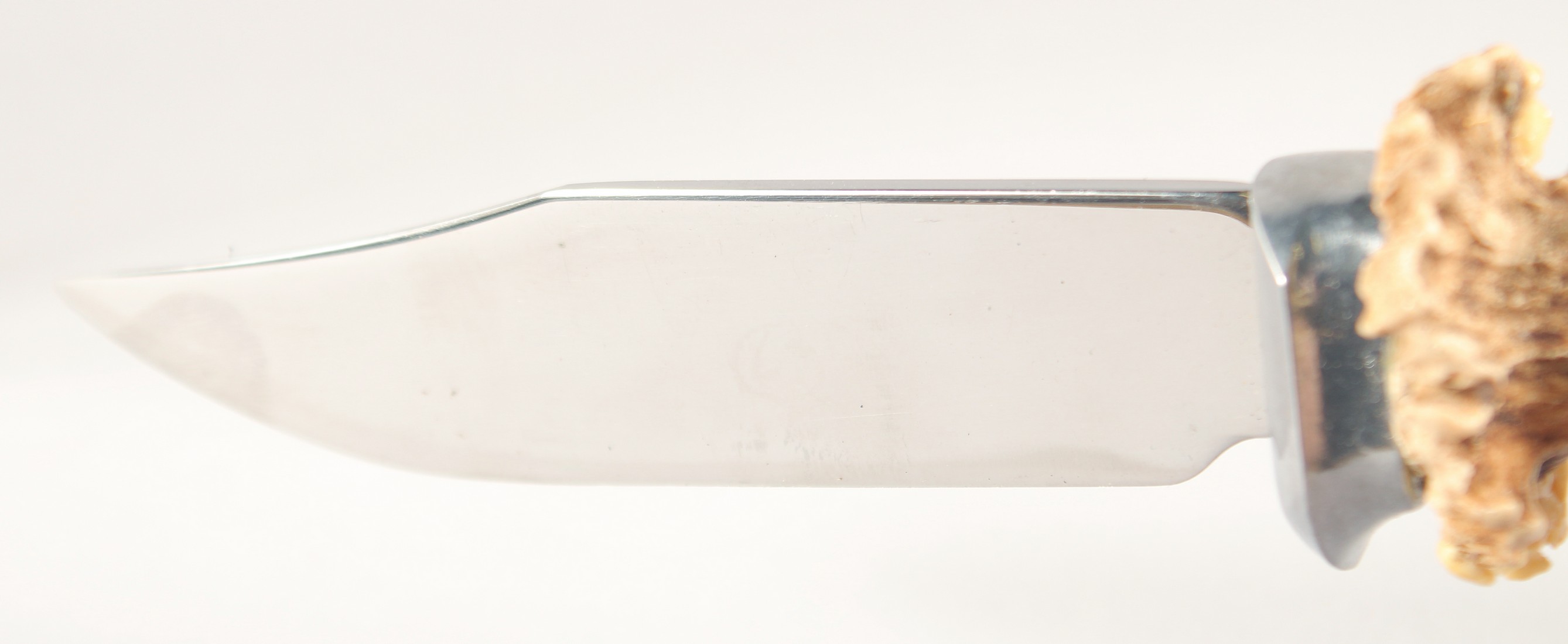 A KNIFE, with antler handle, 10.5" long. - Image 2 of 3