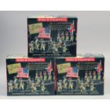 KING & COUNTRY AMERICAN WAR OF INDEPENDENCE BR66 BR64 BR67, boxed. (3).