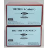 W. BRITAIN, British Wounded 41159 and British Loading 41157, boxed (2).