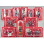 A COLLECTION OF TEN DEL PRADO SOLDIERS, in a Perspex case.