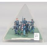 A DIECAST SET, Union Infantry 1865, in a Perspex case.