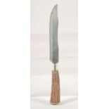 A DAVID EVERTS SOLINGEN KNIFE, with antler handle, 11" long.