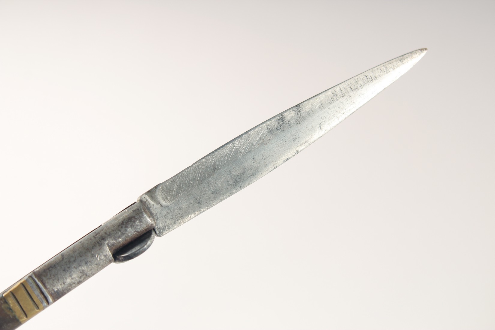 A MOTHER OF PEARL TRAVELLING FORK "AITOR", and a folding knife. - Image 4 of 5