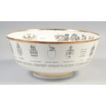 ROYAL WORCESTER, "The Mayflower Bowl", no 393, in original box 10" diameter.