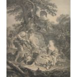 A pair of early 19th Century French prints of pastoral scenes, 19.25" x 14.75", (49x37cm) (2).