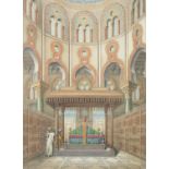 Lemercier & Cei, Five lithographs of Arab art and architecture, and another of Colonnes et