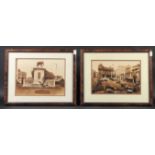 A pair of 20th Century prints of Singapore scenes, each 9" x 13.5" (23 x 34cm), (2).