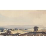 John Pillow (20th Century) 'The Downs' and 'On the Coast', watercolours, both signed and inscribed