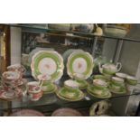 Royal Albert Lady Carlyle teaware and other teaware.
