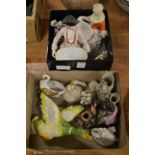 Decorative china figurines etc.