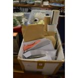 A box of Royal ephemera and other items.