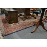 A good Persian carpet, cream ground with all over floral decoration 9' 6" x 6' 8".