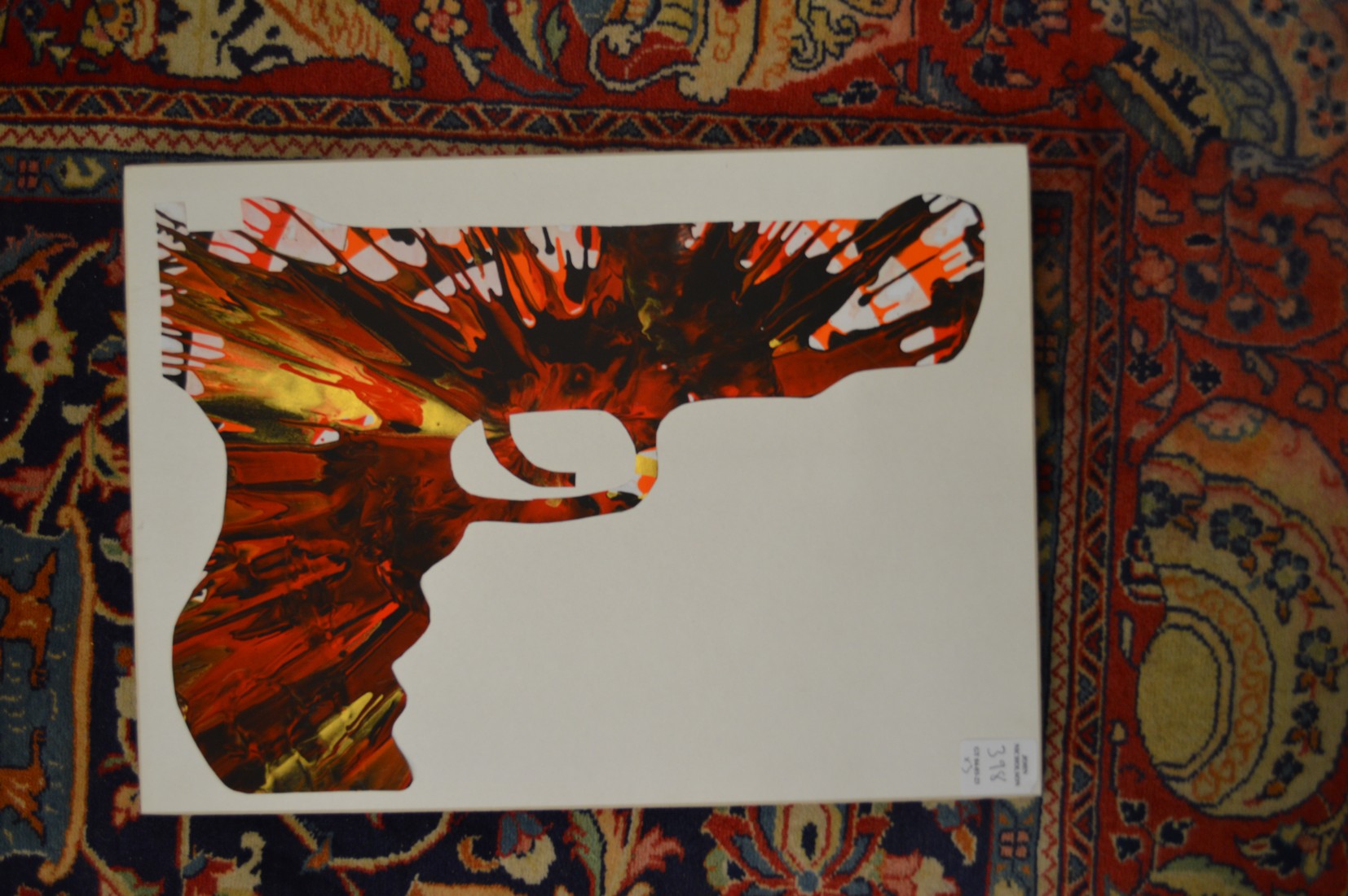 Three prints relating to Damien Hirst including the crystal skull.